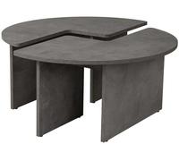 Table basse Moira gris béton 90 x 90 x h41cm