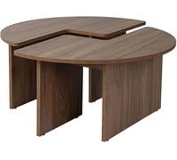 Table basse Moira noyer 90 x 90 x h41cm