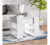 Table basse - MOTHINESSTO - Classique - Blanc - Bois d'ingénierie - 55,5x55x45 cm