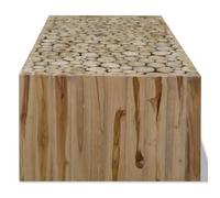 Table basse - MOTHINESSTO - LY10155 - Teck véritable - 90x50x30 cm - Fait à la main