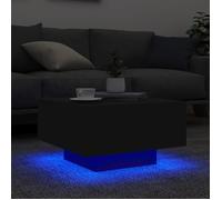 Table basse - MOTHINESSTO - Qqmora xY0526 - Noir - 55x55x31 cm - Lumières LED RVB