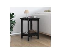 vidaXL Table basse Noir Ø 55x60 cm
