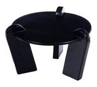 Table basse noir Clotilde - Amadeus - Noir - Aluminium Noir G
