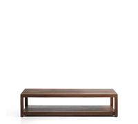 Table basse Norani en bois massif et placage d'acacia 150 x 70 cm