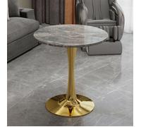Table basse - OEM - Moderne - Marbre artificiel - Doré - 70x70x72 cm