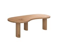 Table basse organique en bois massif de mindi - Brandan - Maison Pavane
