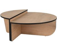 Table basse Orion chene miel noir 90 x 60 x h30cm