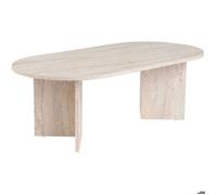 Table basse ovale - Calicosy - Effet travertin - Iris - L119cm