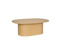 Pegane Table basse ovale - Bois clair