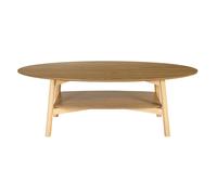 Table basse ovale en bois clair L120 cm HANAE