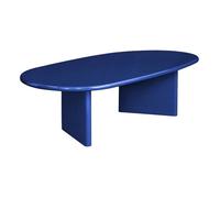 Table basse ovale finition glossy bleu - Rumi