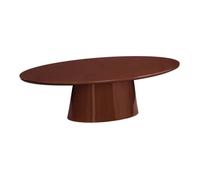Table basse ovale finition glossy bordeaux - Nell