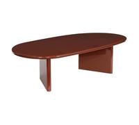 Table basse ovale finition glossy bordeaux - Rumi