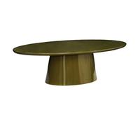Table basse ovale finition glossy kaki - Nell