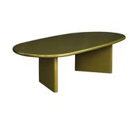 Table basse ovale finition glossy kaki - Rumi