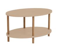 Table basse ovale Højreby 43 x 70 x 44 cm cappuccino