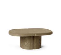 Table Basse Ovale Mater Alder Gris Terre