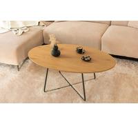 Table basse ovale Novaris de Home Deluxe : Chêne à motif