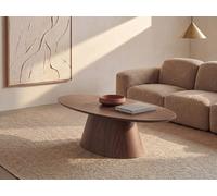 Table basse placage noyer - Naturel foncé - ANTELADA