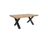 Table Basse Plateau Chêne Naturel et Pieds Acier - CIOTAT -