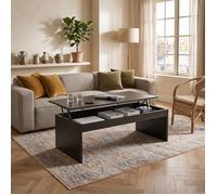 Table basse plateau relevable DARWIN 100x50cm / Noir