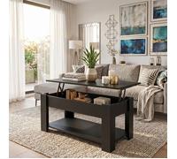 Table basse plateau relevable UTAH 100x50cm / Noir