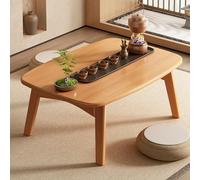 Table Basse Pliable en Bambou Japonais, multifonctionnelle et Portable | Cette table basse en bois portable convient aussi bien aux tatamis qu'aux autels ou comme assise décontractée ; un choix