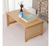 Table basse pliante japonaise - Bureau en bois polyvalent pour salon et salon de thé Mesa élégant pliable pour baie vitrée