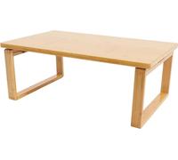 Table basse pliante - Table d'appoint en bambou - Pieds pliants verrouillables - Table basse - Idéale pour les salons et les espaces avec tatamis