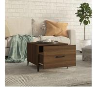 Table basse - Plusieurs Niveaux - avec pieds en métal Chêne marron 50x50x40 cm - Salon Moderne(55252) ZLH