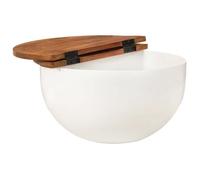 Table basse - Plusieurs Niveaux - blanc 50x27 cm - Bois de récupération massif - Salon Moderne(79087) ZLH