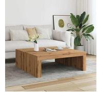 Table basse - Plusieurs Niveaux - chêne artisanal 100x100x35 cm - Bois d'ingénierie - Salon Moderne(42603) ZLH