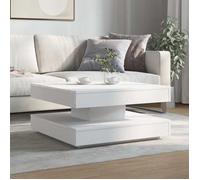 Table basse - Plusieurs Niveaux - rotative à 360 degrés blanc 70x70x34,5 cm - Salon Moderne(61106) ZLH