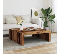 Table basse - Plusieurs Niveaux - vieux bois 100x100x35 cm - Bois d'ingénierie - Salon Moderne(11726) ZLH