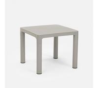 Table basse pour bar ou jardin Carré 45x45 cm pour intérieur et extérieur Aviat - Gris