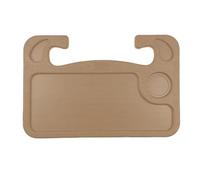 Table Basse pour Plateau Alimentaire pour Voiture - Support de Volant Bureau 2 en 1 avec Porte-gobelet | Plateau de siège Portable en PE pour Manger en Voyage d'affaires, Design léger et