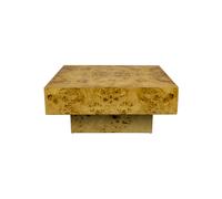 QUINN - Table basse carrée en bois L 90 Marron