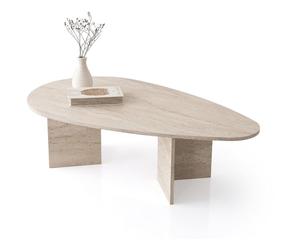 Table basse Rabat 9542 travertin 139,5 x 79,5 x h42cm