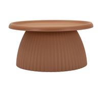 Table basse en PP couleur brique, ø 70x35