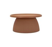Table basse en PP couleur brique, ø 70x35