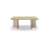 Table basse rectangulaire 100cm en mélamine Beige