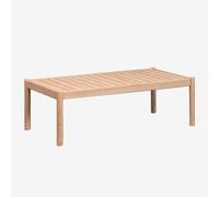 Table basse rectangulaire 120x60 cm en bois d'acacia Karvia Acacia Marron Clair