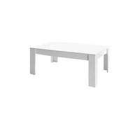 Table Basse Rectangulaire Blanc Laqué Brillant - WEISS - ALTOBUY Blanc G
