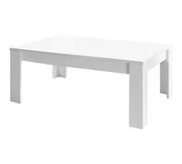 Table Basse Rectangulaire Blanc Laqué Brillant - WEISS - ALTOBUY Blanc G