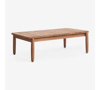 Table Basse Rectangulaire De Jardin 110x60 Cm En Bois D'acacia Ribeira Brun Acacia
