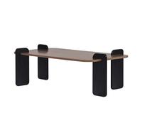 Sita table basse rectangulaire effet noyer 120cm