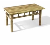 Table basse rectangulaire en bambou marron, 90 x 45 x 45 cm, style moderne Aviaton 90