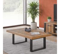 Table basse rectangulaire en bois avec pieds X MONA