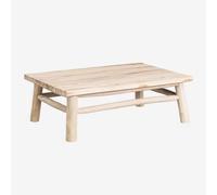 Table Basse Rectangulaire en Bois de Teck (120x80 cm) Narel Marron Bois Naturel