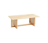 VEVOR Table Basse Rectangulaire en Rotin, Table de Salon avec Plateau en Bois d'Hévéa, Meuble de Rangement Bohème Moderne de 120 cm, avec Pieds en Bois Naturel, pour Chambre à Coucher, Petits Espaces